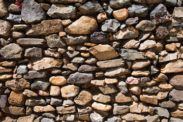 Stone wall of ancient building