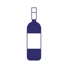 wine bottle drink liquor design isolated icon