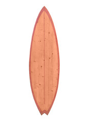 Surfing concept - surfboard isolated on a white background