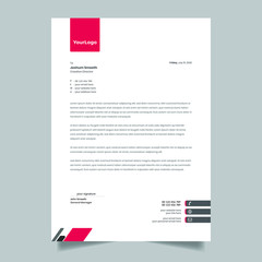 Business Corporate Letterhead Design Template, Abstract vector Illustration.