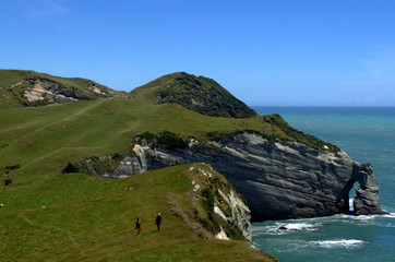 Stunning view of Cape Farewell, Golden Bay, New Zealand