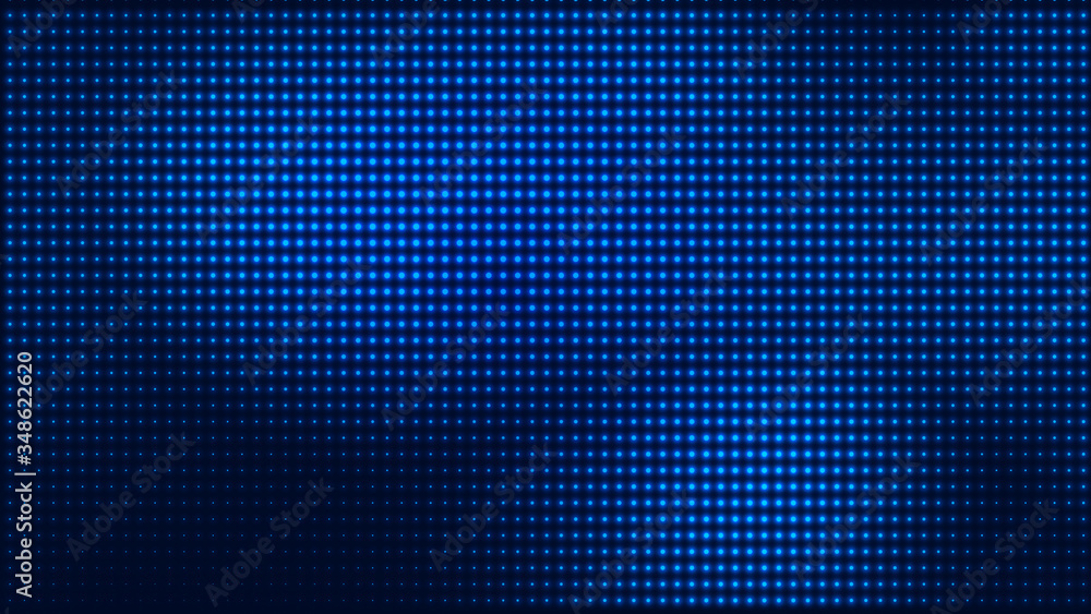 Poster dot blue pattern screen led light gradient texture background. abstract technology big data digital 