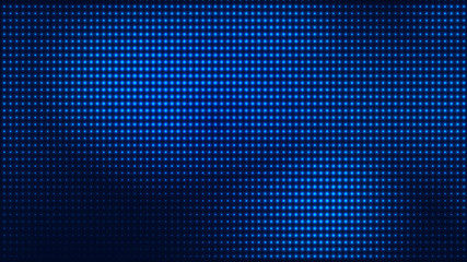 Fototapeta premium Dot blue pattern screen led light gradient texture background. Abstract technology big data digital background. 3d rendering.