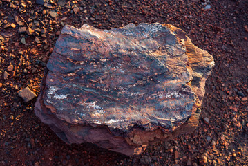 Unique stone texture. Iron ore mining. Surface for design. Textured background for interior...