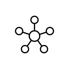 Molecule Icon Design Vector Template