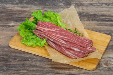 Raw Thick pork steak for cooking