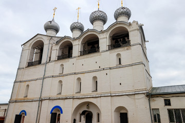 Belfry of Assumption Cathedral in Rostov Kremlin, Russia