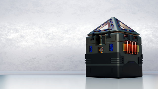 futuristic building