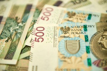 Nowe banknoty - pięćset złotych polskich - obrazy, fototapety, plakaty
