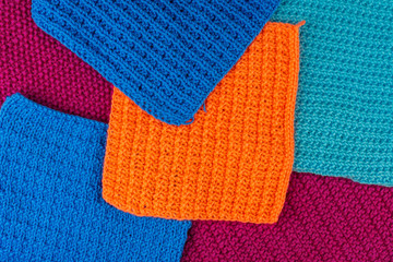 girl knits sock knitting needles..