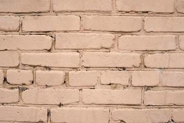 Obraz premium Texture of a light brick wall. External part of the building.