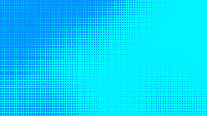 Dots halftone blue color pattern gradient texture with technology digital background. Dots pop art comics with summer background.