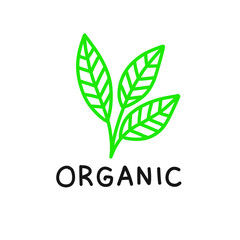 organic symbol doodle icon, vector illustration