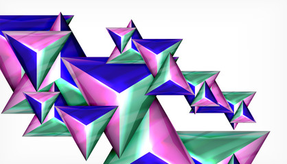 Triangle geometric vector abstract background