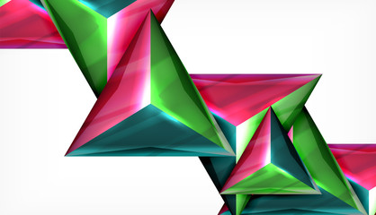 Triangle geometric vector abstract background