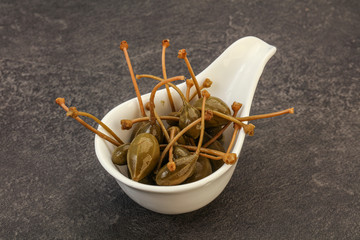 Caper berries in the bowl