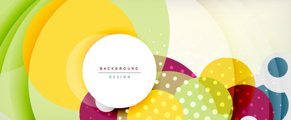 Trendy simple circle abstract background, dynamic motion concept. Vector Illustration For Wallpaper, Banner, Background, Card, Book Illustration, landing page