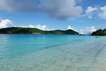 Fototapeta premium tropical beach on Saint Thomas Island