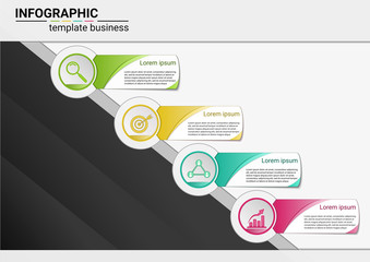 Infographic business marketing concept design template workflow layout  vector