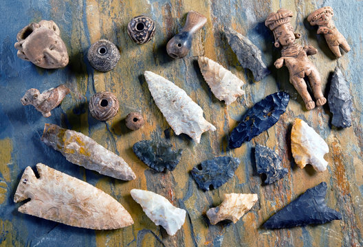 Real Arrowheads and Indian Artifacts. Photos | Adobe Stock