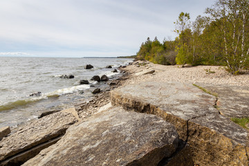 A Beach on a Sunny Day