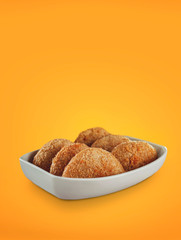 Brazilian appetizer deep fried beef croquette - Risolis de carne