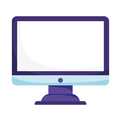 computer monitor device technology isolated icon design
