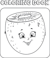 Vegetables and Fruits coloring book