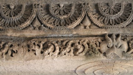 detail of an ancient greek column