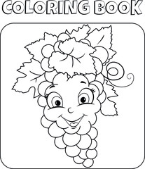 Vegetables and Fruits coloring book