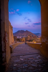  part of the palace Amber Fort,in Jaipur, Rajasthan, India 