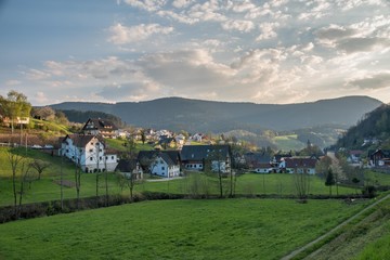 A charming village in a valley in Black forest, Germany
