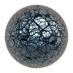 futuristic scifi globe sphere ball isolated 