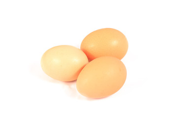 close up of eggs on light background, Happy Easter concept