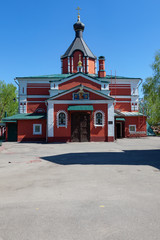 Old red brick orthodox church