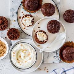 Chocolate Cupcakes with Cream Cheese