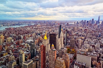 Fototapeta premium Aerial view of Manhattan, New York