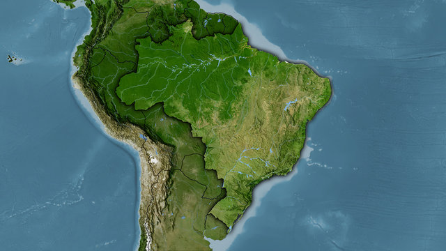 Brazil, satellite B - dark glow