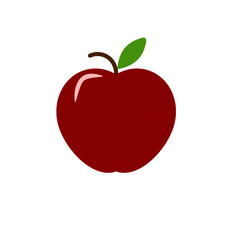 red apple vector illustration