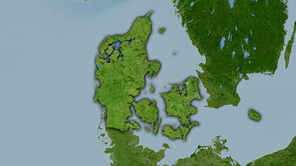 Denmark, satellite B - dark glow - obrazy, fototapety, plakaty