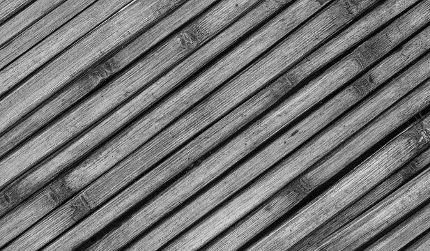 Fundo cinza com ripas de bambu