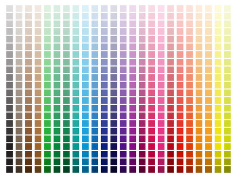 Color Palette with Every Hue Light to Dark