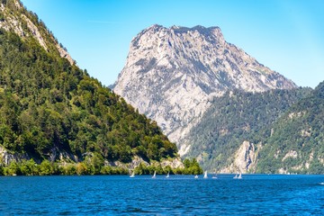 Ebensee on Traunsee, Lake Traun, Salzkammergut, Austria.