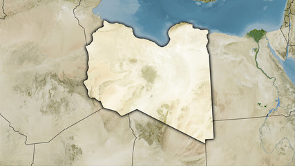 Libya, satellite B - dark glow