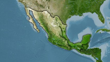 Mexico, satellite B - dark glow