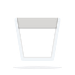 Milk for coffee drinks vector icon flat isolated