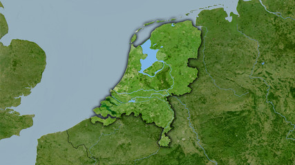 Netherlands, satellite B - dark glow