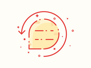 Autoresponder flat design, communication illustration concept. Design for banner, presentation, icon etc.