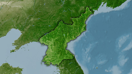 North Korea, satellite B - dark glow