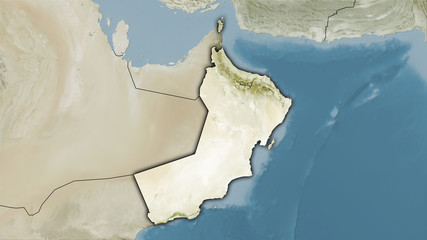 Oman, satellite B - dark glow
